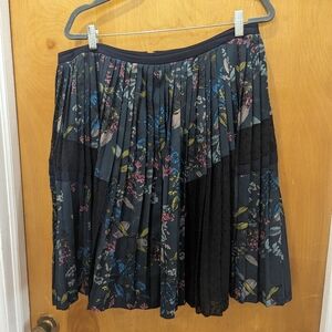 Banana Republic voile pleated skirt